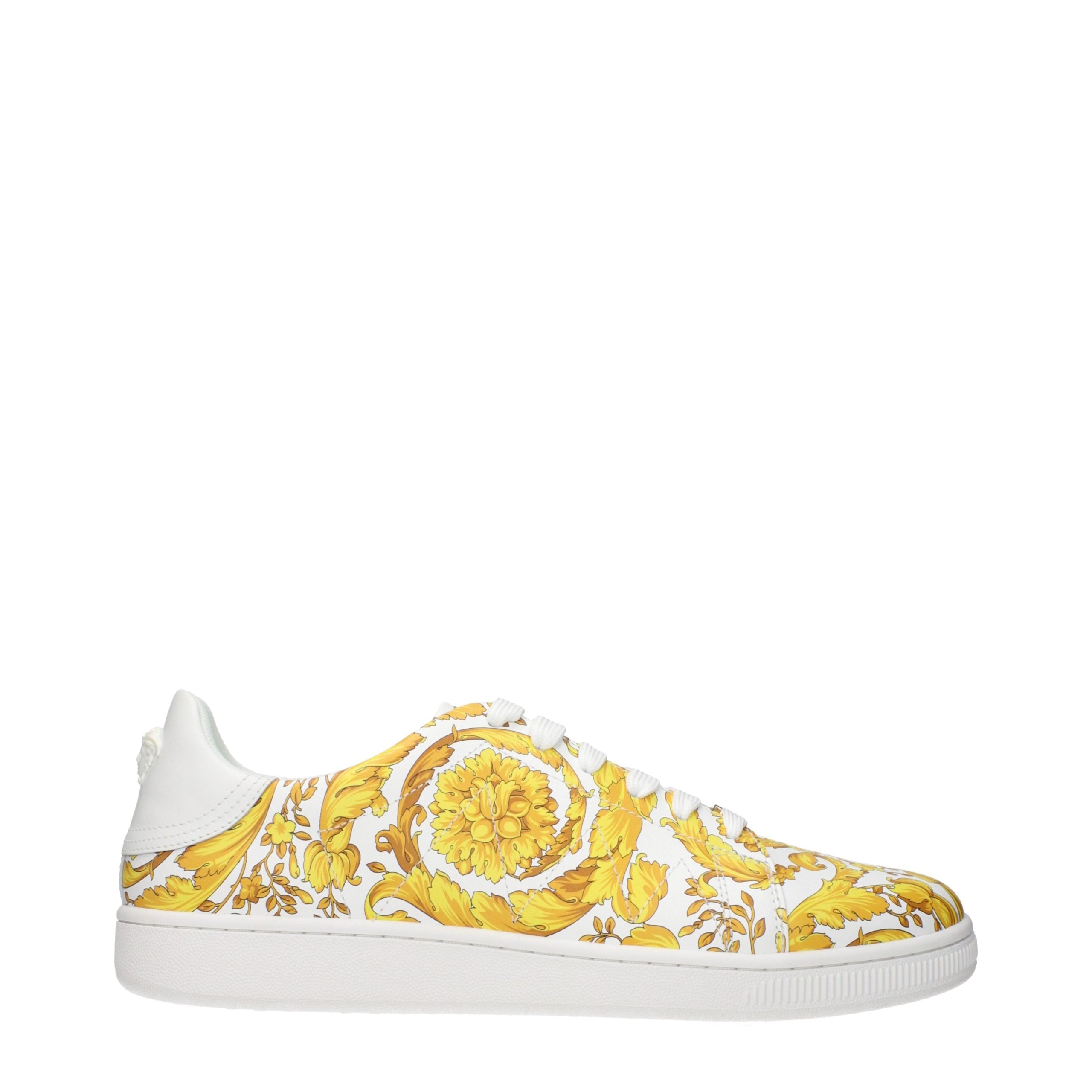 Versace Blue Leather Sneakers